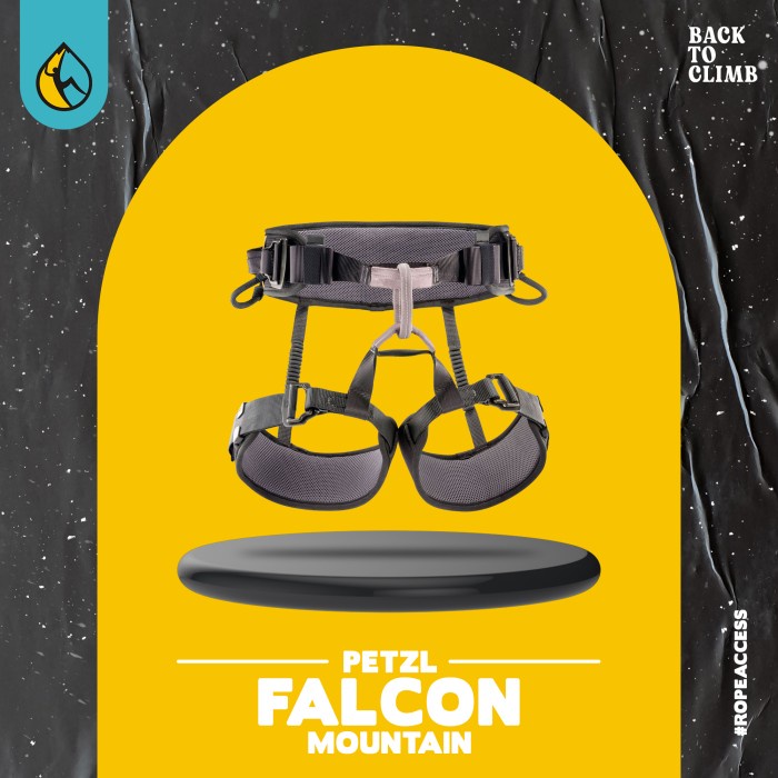 /////] Petzl Falcon Mountain safety rescue harness