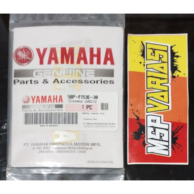 Genuine Part Stiker Emblem 5BP F153E 30 Yamaha Mio Soul Original Ori asli Yamaha Genuine Part