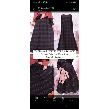 Ditsy edisi Januari 2023 Syera Black size L