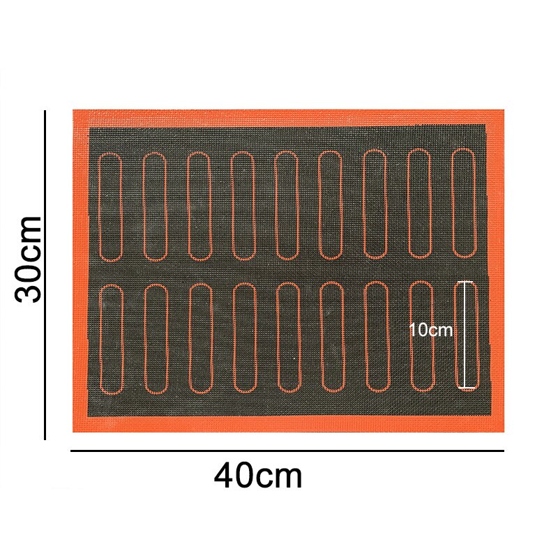 Silpat Motif Hitam 40x30 Cm, Silicone Pastry Non stick Puff Perforated Liner Pad