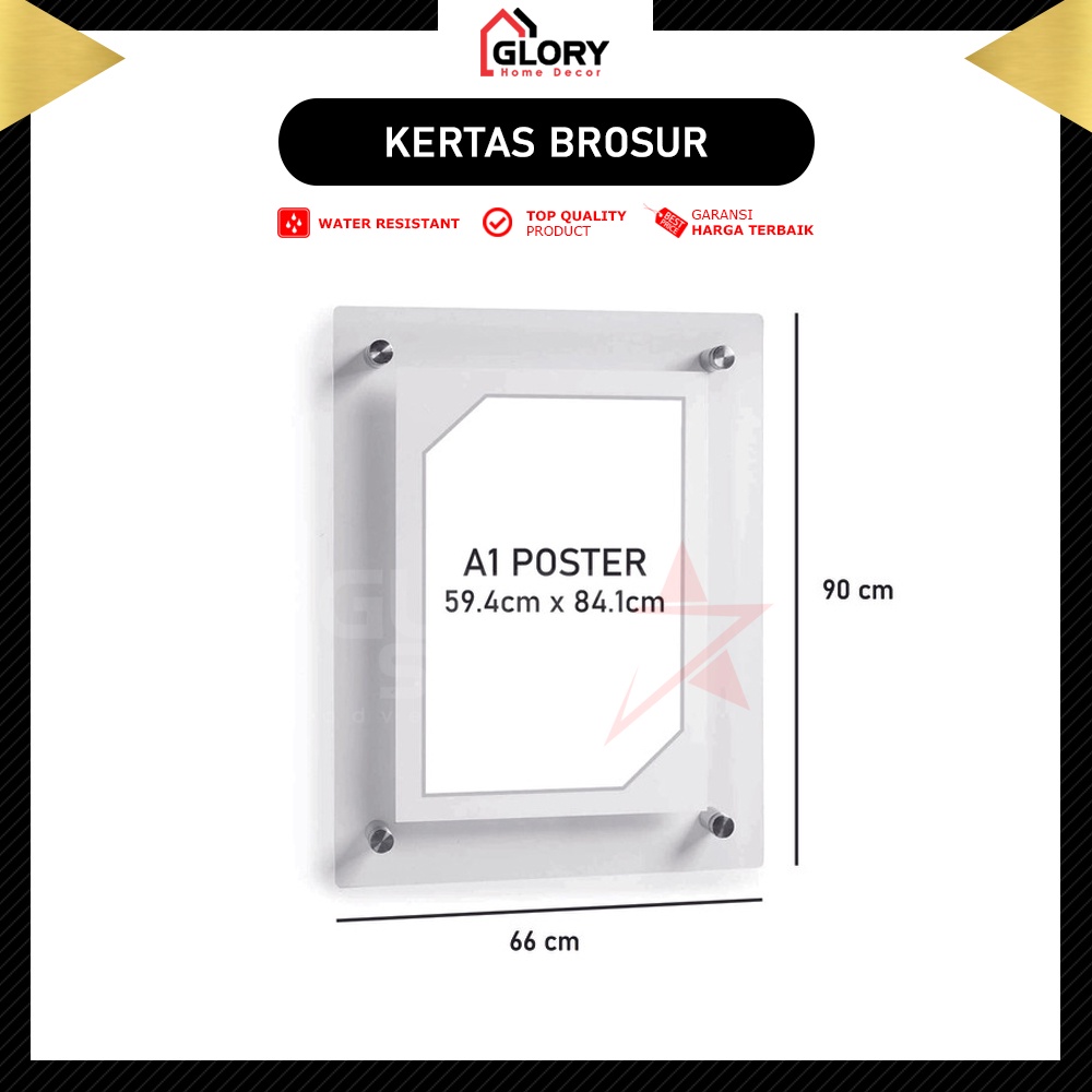 

Acrylic Display Wall Frame Poster A1 / Bingkai Akrilik Poster Dinding
