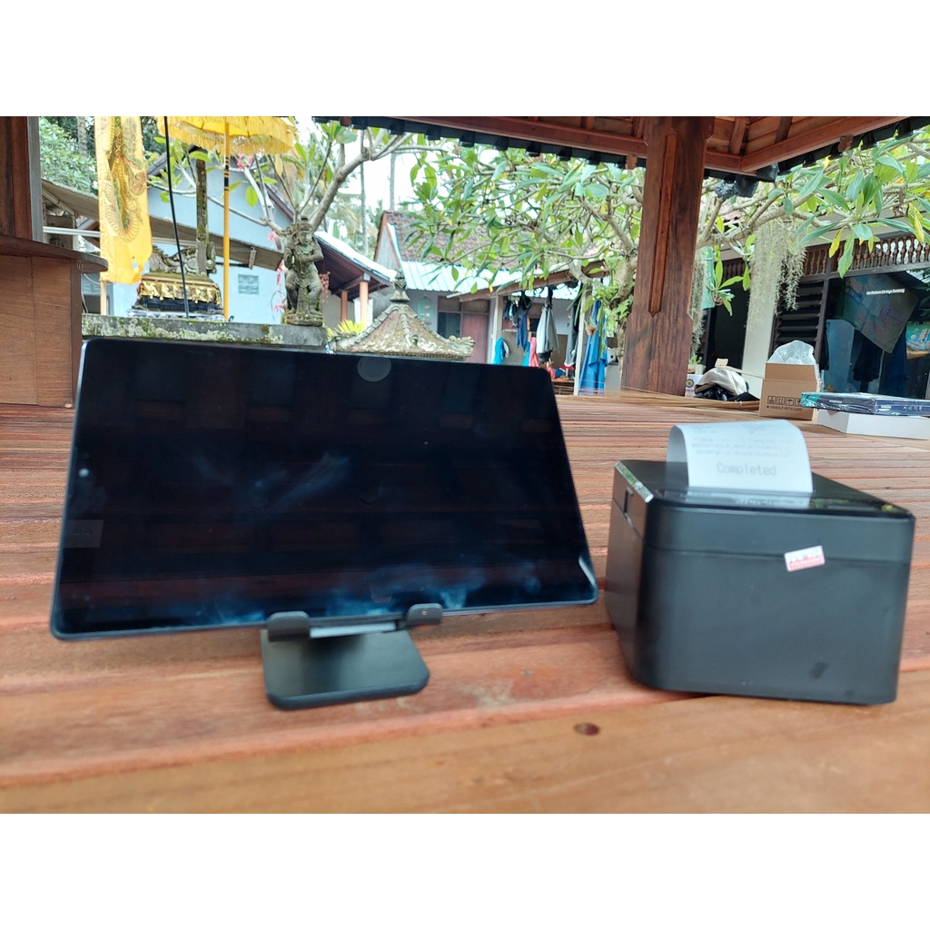 Paket Mesin Kasir Android POS Tablet/Tab  8 Inch 3/32 GB - TANPA LACI UANG : Tab, &amp; Printer Thermal 58mm - cocok untuk Restaurant, Resto, Cafe, Barber Shop, Vape Store, Retail