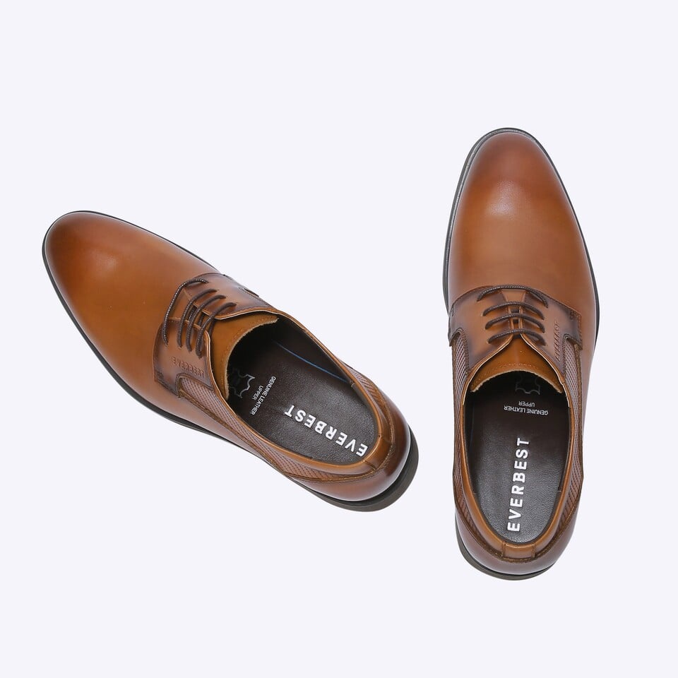 EM90 SEPATU PANTOFEL EVERBEST PRIA ORIGINAL FORMAL KULIT ASLI BRANDED COKLAT BROWN