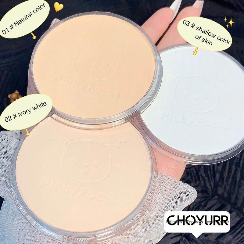 【COD】 Bedak Compact powder Tahan Lama Matte Bedak Padat Ringan Oil Control Pressed Powder Bedak Tahan Lama Anti Air Makeup Setting PowdeR Pengontrol Minyak Concealer-CH