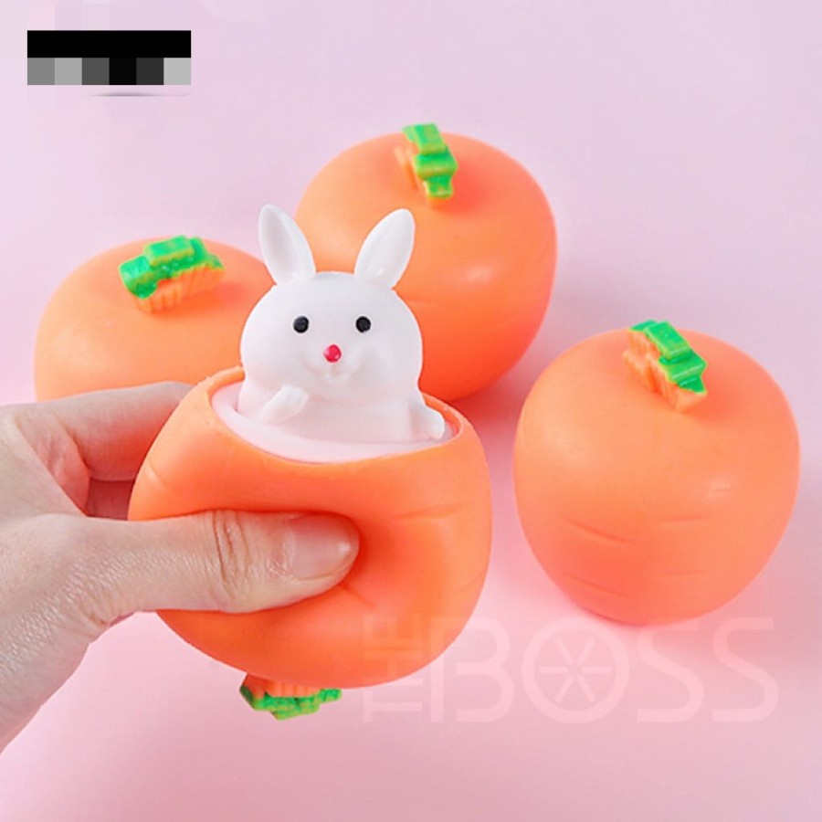 MOMBABY1 Pop it / Squeezable rabbit / mainan pencet motorik sensorik kelinci