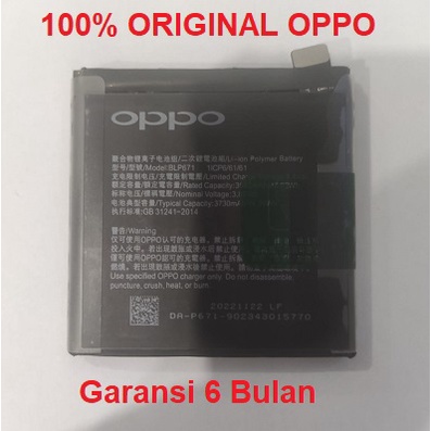 Baterai Battery Oppo Find X BLP671 Original100%