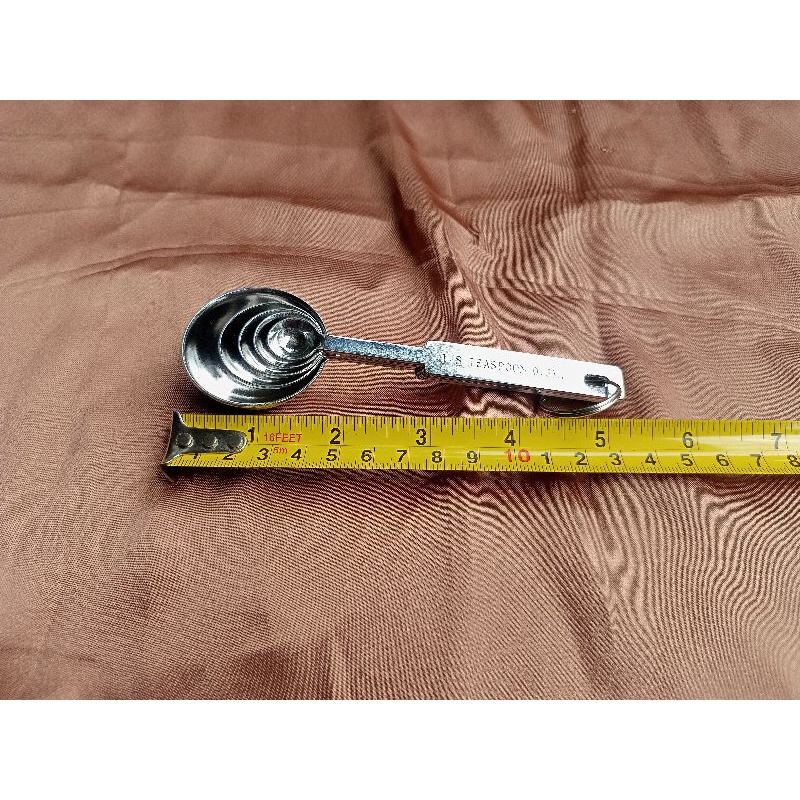 Sendok Takar Set stainless 0.5ml/1.25ml/2.5ml/5ml/15ml