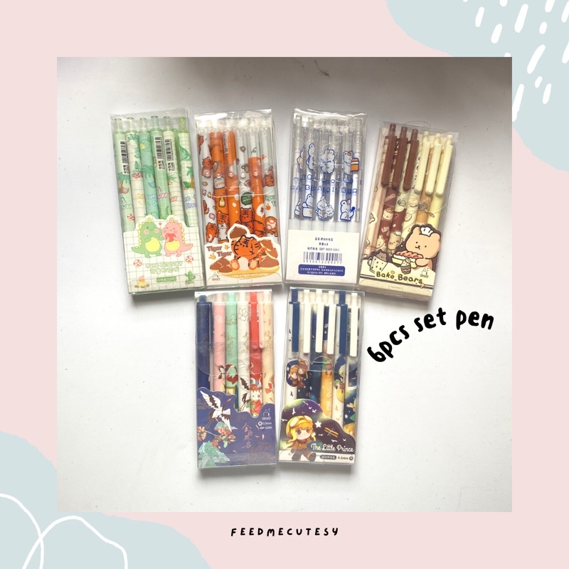 

set pen characters | Feedmecutesy | atk alat tulis lucu anak import