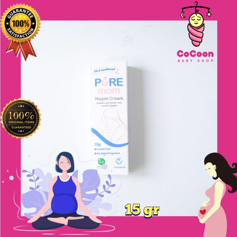 Krim Puting Menyusui Puremom Pure Mom Nipple Cream 15 gr 15gr