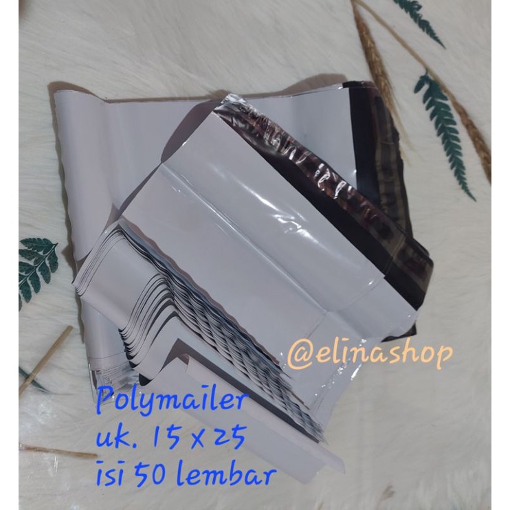 

POLYMAILER UK. 15 x 25 kecil / plastik amplop berlem / plastik packing onlineshop
