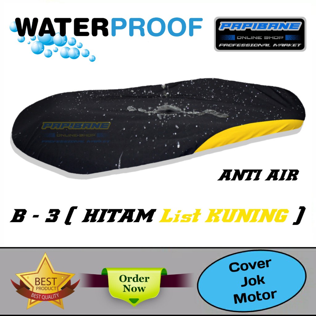 Cover / Sarung Jok WATERPROF Universal untuk motor matic honda yamaha suzuki varian list