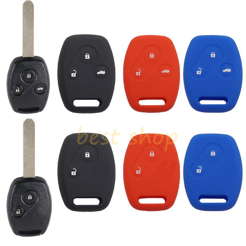 Silicone Key Case HONDA Jazz Brio CR-V CRV Civic Insight HRV Jazz ACCORD Tempat Kunci Mobil