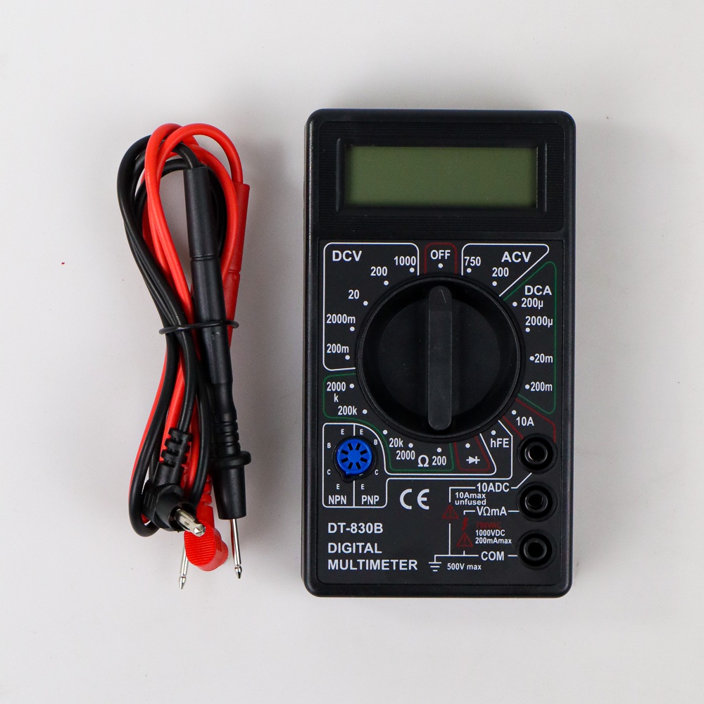 ANENG Digital Multimeter Voltage Tester - DT-830B - Black