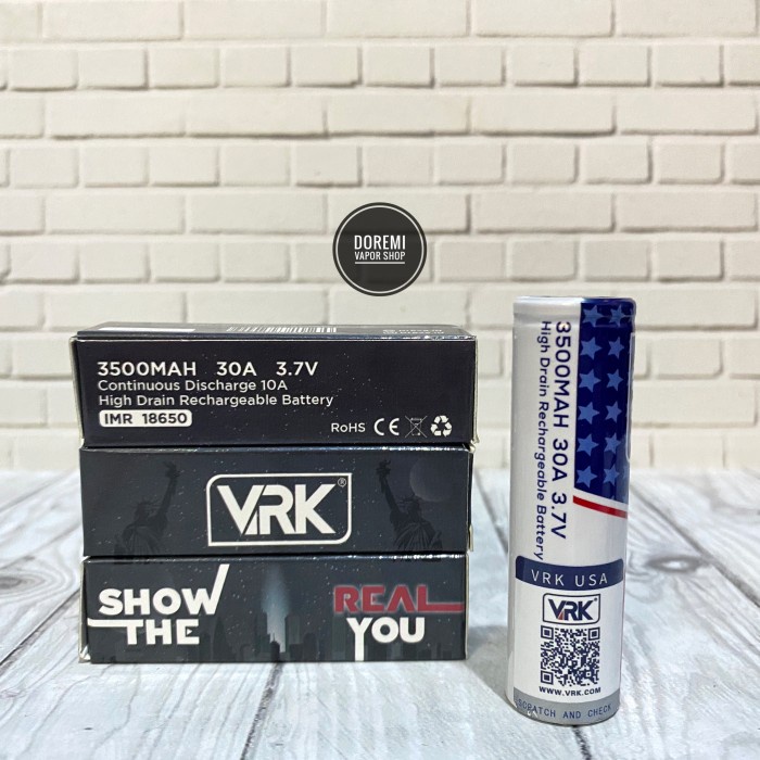 BATTERY BATERAI VRK 3500MAH 18650 BATRE ORIGINAL