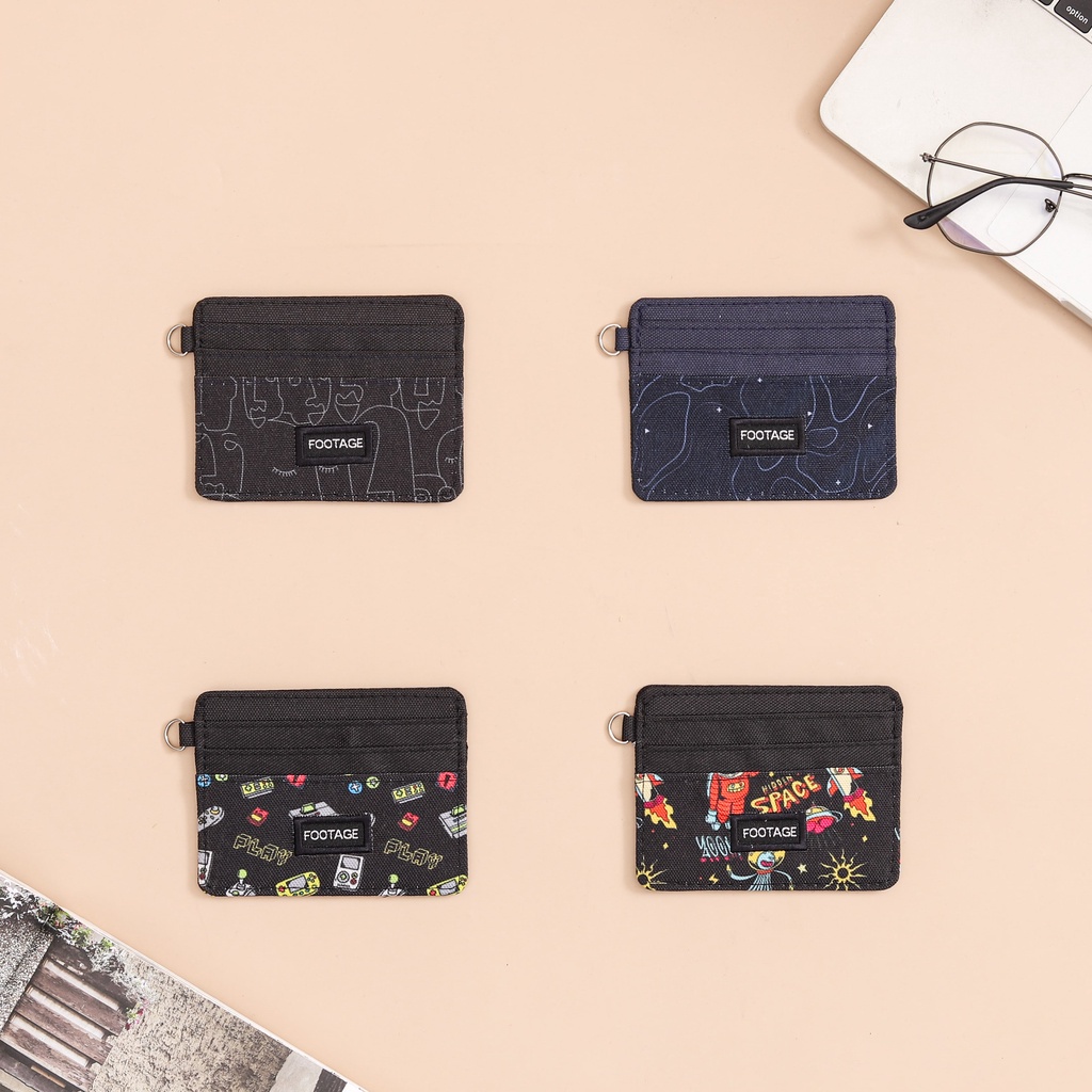 Card Holder Dompet Kartu Tipis Pria Wanita Simple Card Wallet GK-04 Motif Baru