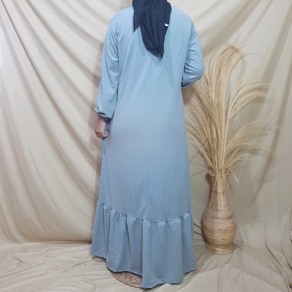 Dailythings Gamis JUMBO BUSUI Isla Renda Ukuran Fit L sampai XXL Ld 110cm Pjg 135cm