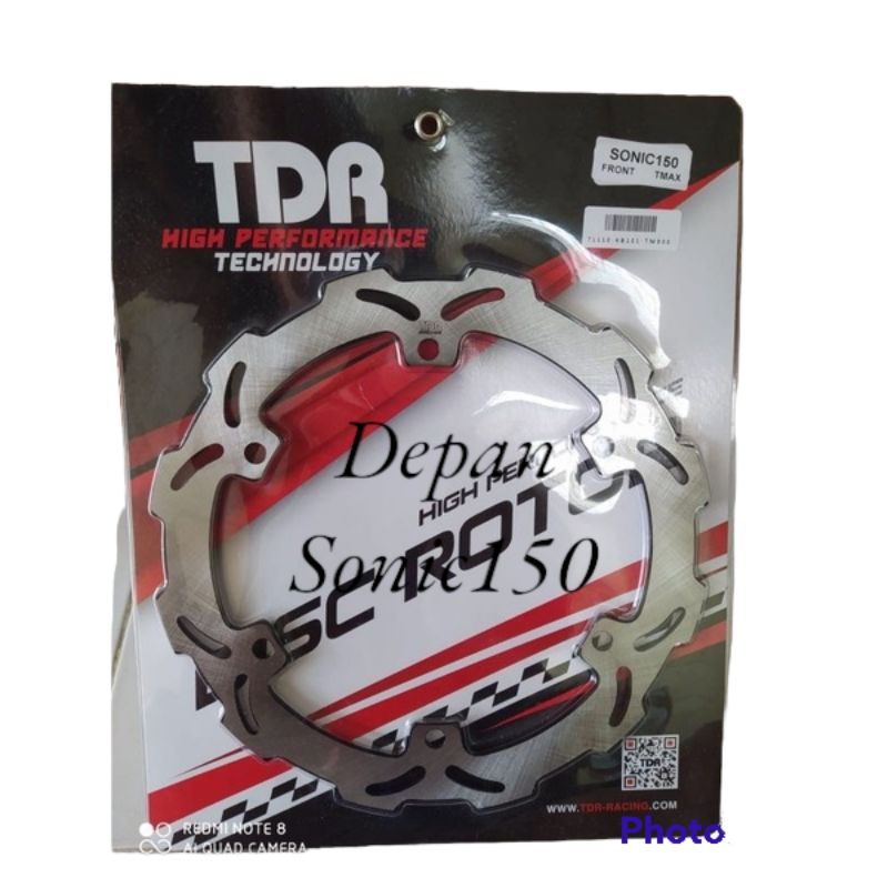 Disc Cakram Depan TDR racing Original UK 300mm Pluy play Motor Sonic150