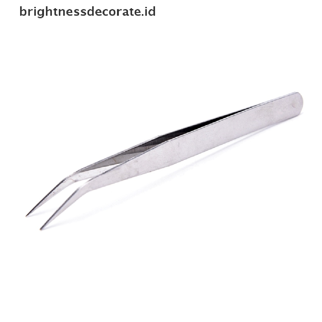 [Birth] 2pcs Stainless Steel Lurus El Pinset Patchwork Hook Pick-up Alat Makeup [ID]