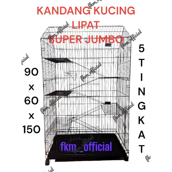 Kandang kucing Jumbo 5 tingkat 04TR