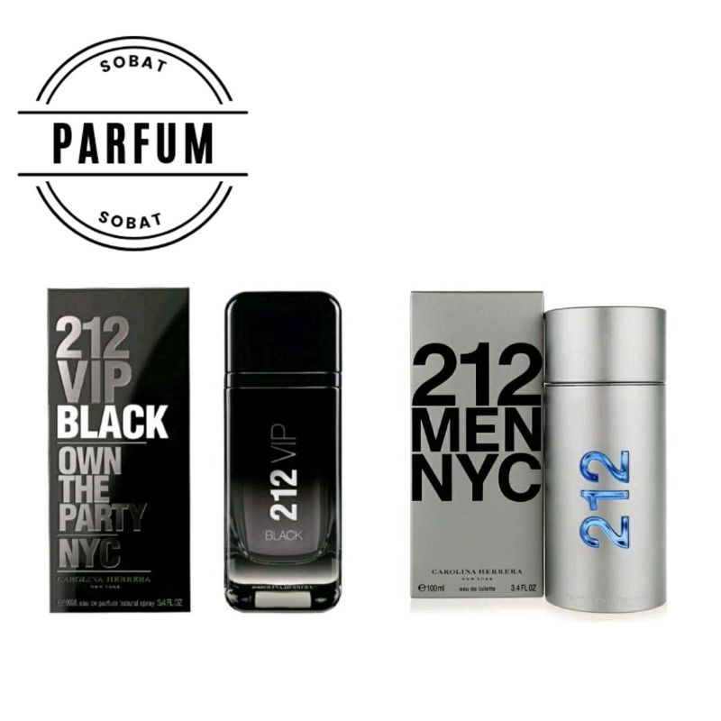 Parfum peria 212 VIP BLACK dan 212 MEN NYC Parfum original Singapura 100ml