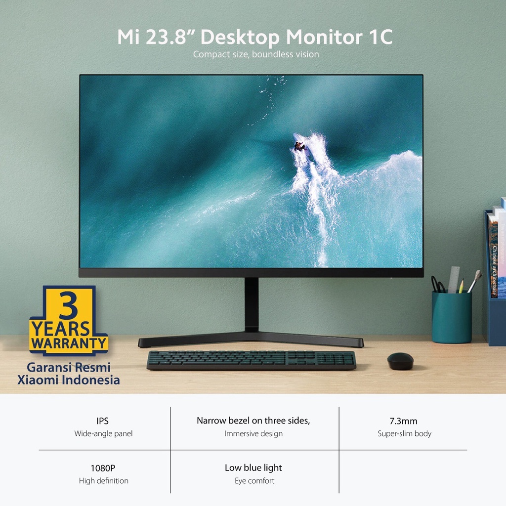 Mi Dekstop Monitor 1C 23,8&quot; 60Hz 6ms Xiaomi Monitor 24 Inch