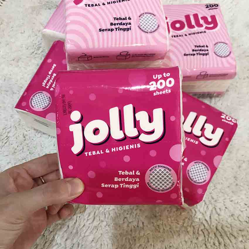 Tisu Tissue JOLLY POP UP 2ply 200 sheet TISUE -1pcs PROMO !!!