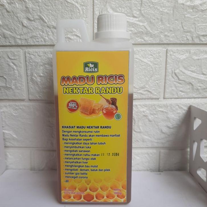 

PROMO[TD4]-[[ASLI 100%]]MADU ASLI MULTIFLORA MADU RANDU MADU HUTAN LIAR ASLI MURNI ALAMI 1000 GRAM MADU RICIS