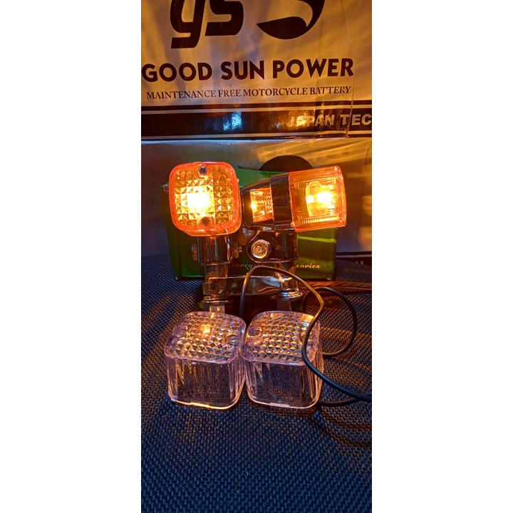 LAMPU SEN SEIN RETING RETENG PALU KOTAK DOUBLE MIKA PNP CB GL MEGAPRO TIGER SCORPIO