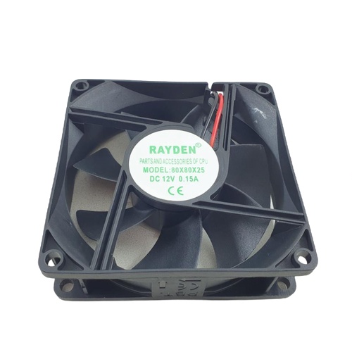 Kipas Pendingin Rayden 8cm 24V Cooling Fan DC 25 Volt 8 x 8 x 2.5 cm