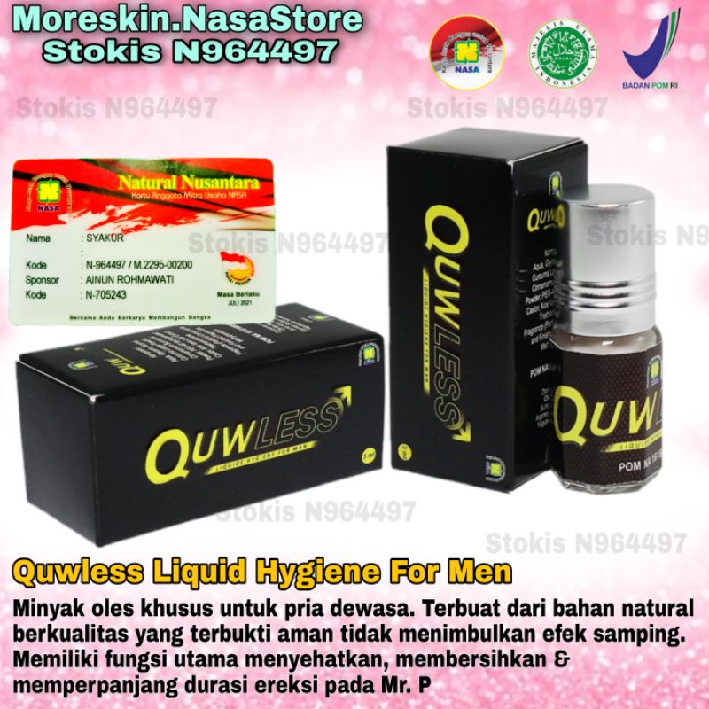 Quwless NASA Minyak oles Pria Dewasa