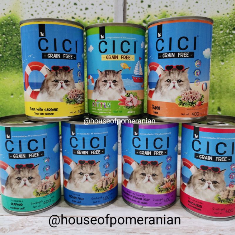 CICI kaleng 400gr makanan kucing basah cat kitten wet food caned