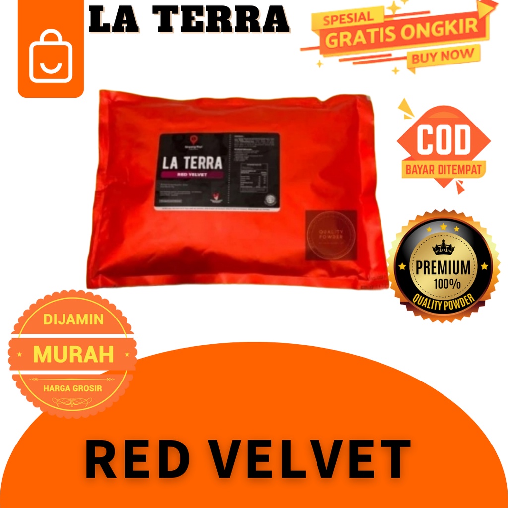

LA TERRA RED VELVET POWDER FRAPPE RASA REDVELVET KEKINIAN
