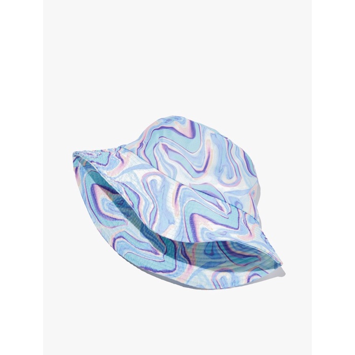 Topi Rubi - Topi Wanita - Graphic Bucket Hat - Danni Digital Haze Teal