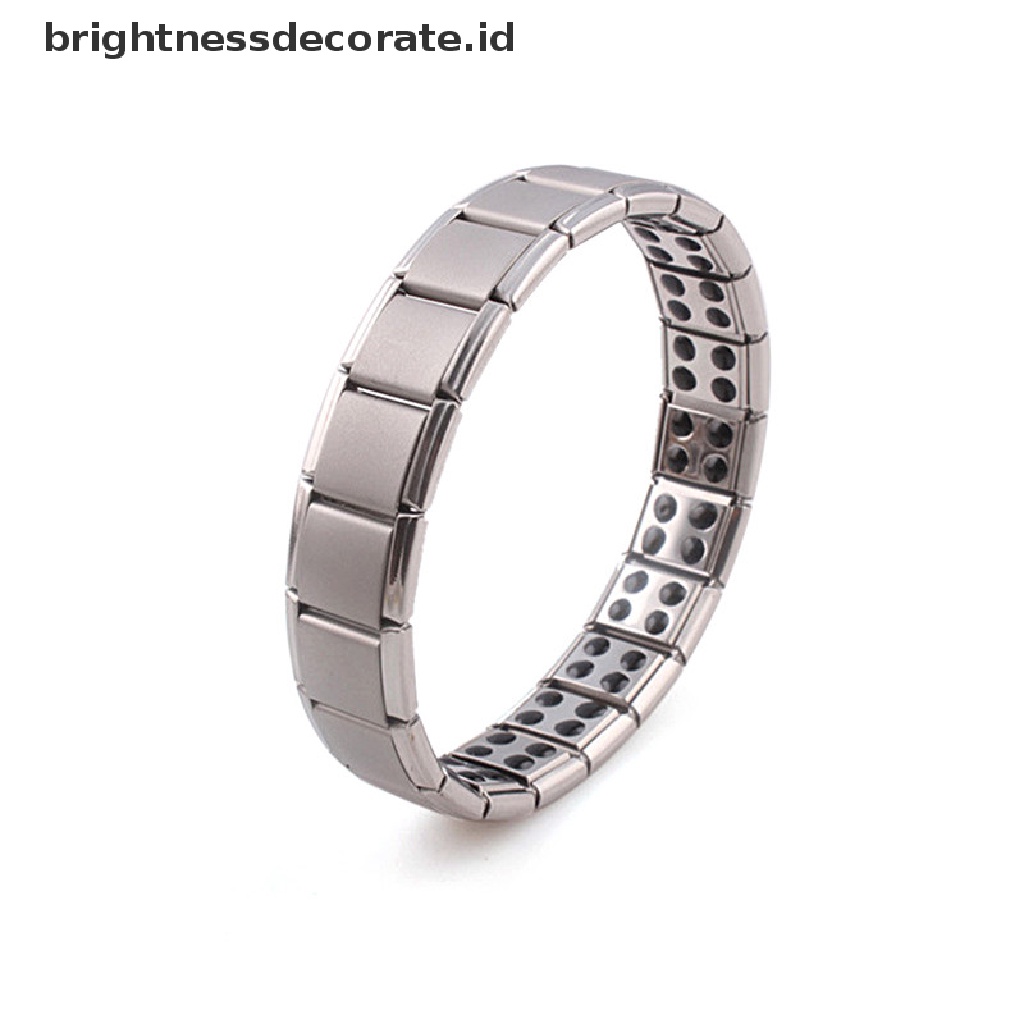 [Birth] Gelang Titanium Steel Elastis Stretch Untuk Pria Wanita Energy Health Bangle [ID]