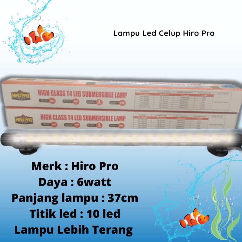 PROMO MURAH Lampu Led Celup Aquarium HIRO PRO T440