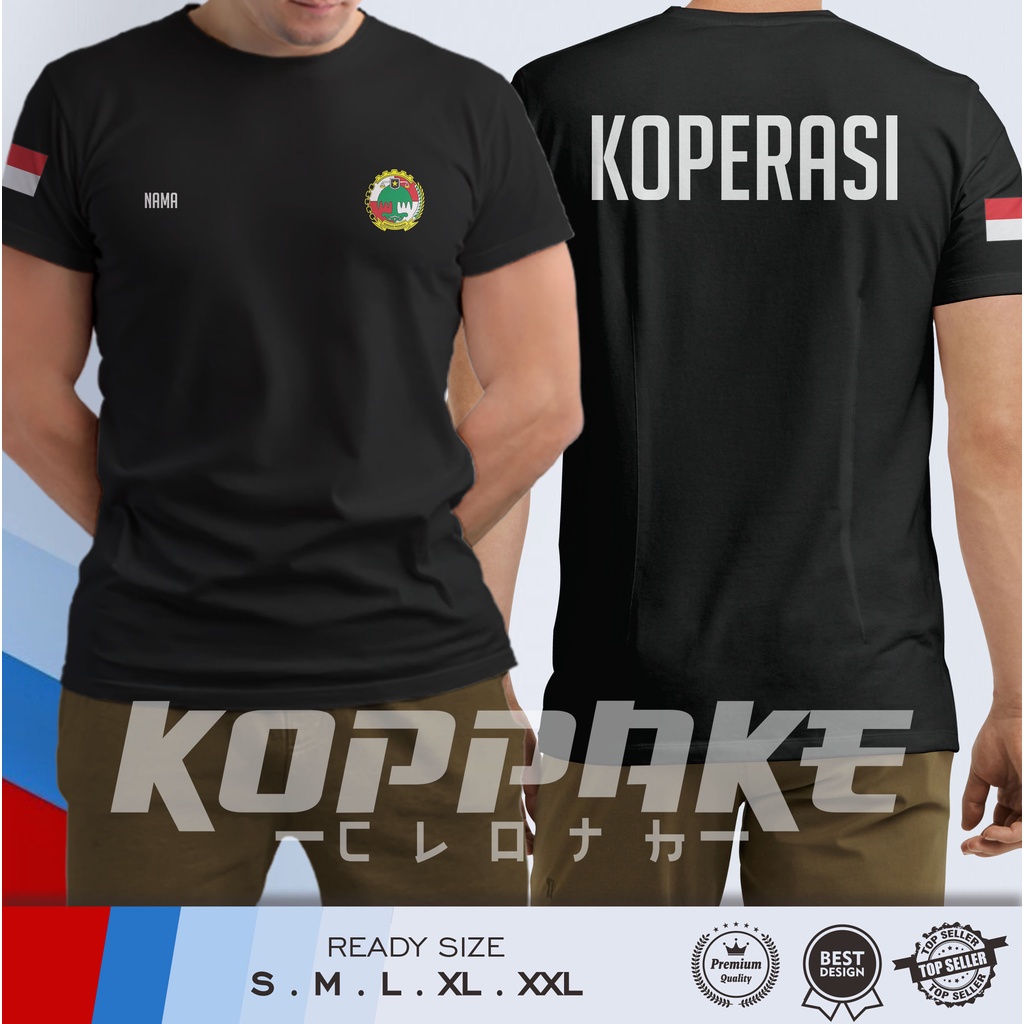 Kaos Baju Koperasi Request Nama Kaos Distro
