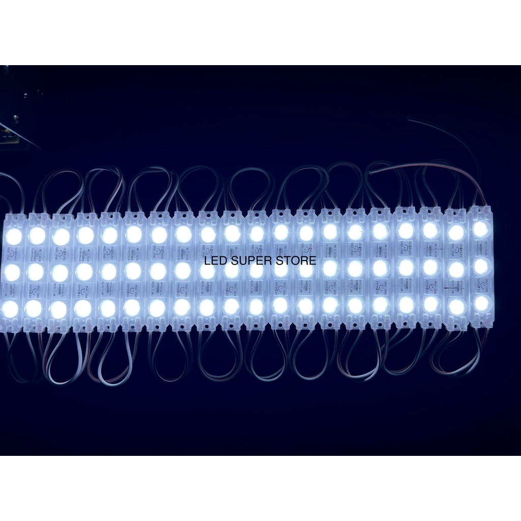 [100pc] Module LED Samsung 6214 12 Volt Putih | Modul 3 mata 12V