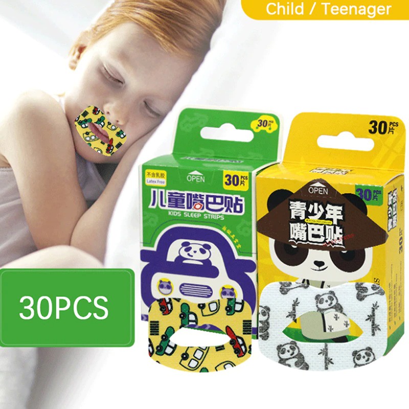 Plester Anti Dengkur Anti Mulut Terbuka Stiker Mulut Membantu Pernapasan Saat Tidur