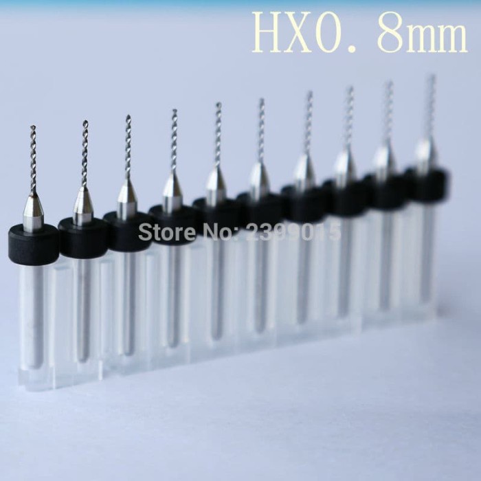 Drill bit 0.8mm 10pcs PCB mini drill tungsten Mata Bor for PCB CNC