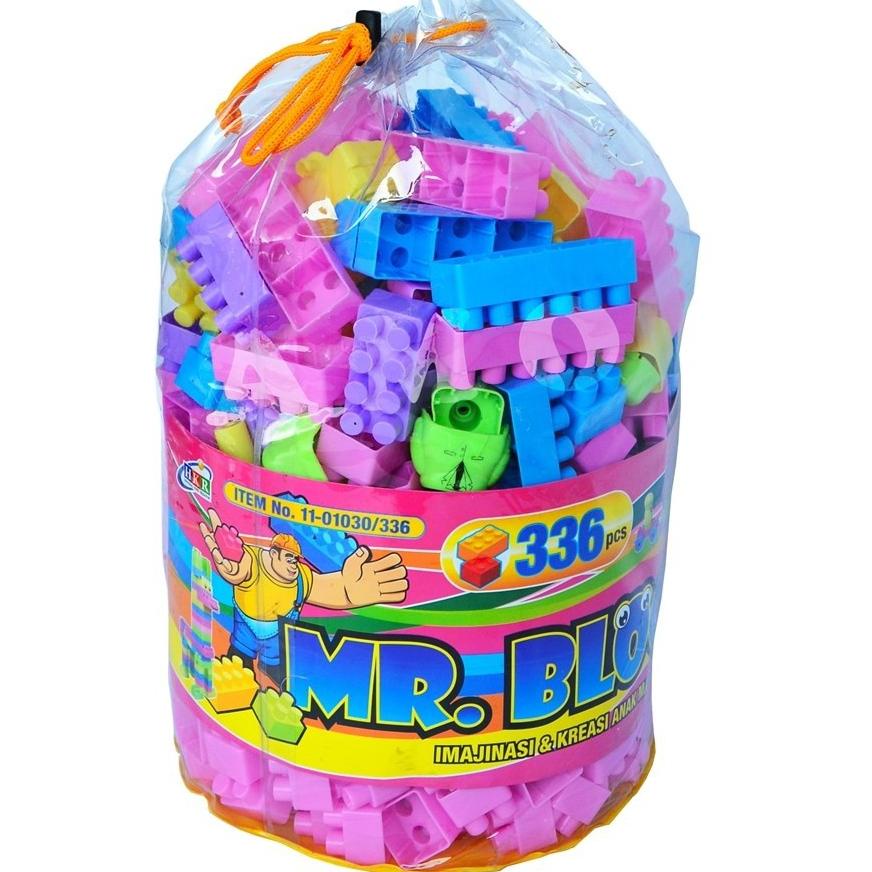Spesial Promo [Free Gold] LEGO MR BLOCK 336 PCS - BRICK LEGO MAINAN EDUKASI