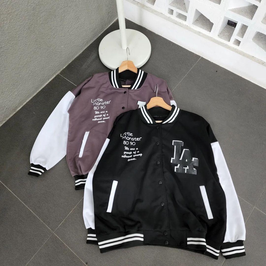 Jaket Sweater Baseball bisa untuk pria/wanita size L XXL