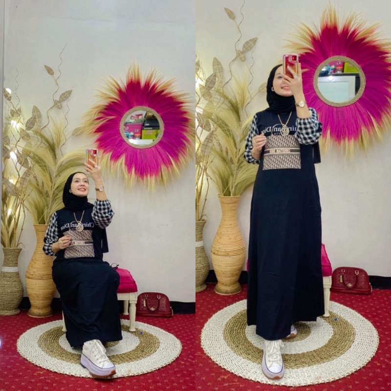 GAMIS WANITA  DIOR BY NABIL KEKINIAN KAOS COMBED 20s TERBARU