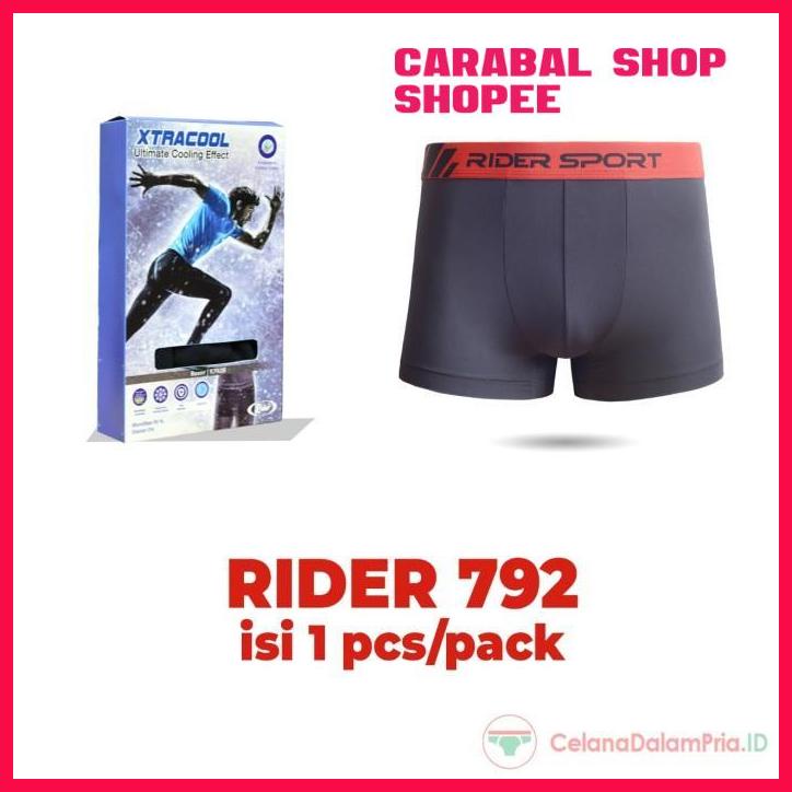 RIDER XTRA COOL R792B CELANA DALAM PRIA MINI BOXER BEST SELLER 
