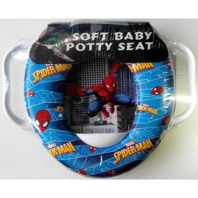 Toilet Toilet Training Anak - Soft Baby Potty Seat Handle Karakter Spiderman