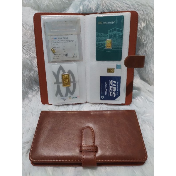 Dompet Album Logam Mulia Emas Antam UBS King Halim Antam Redmark Certicard Certieye Press Retro Klas