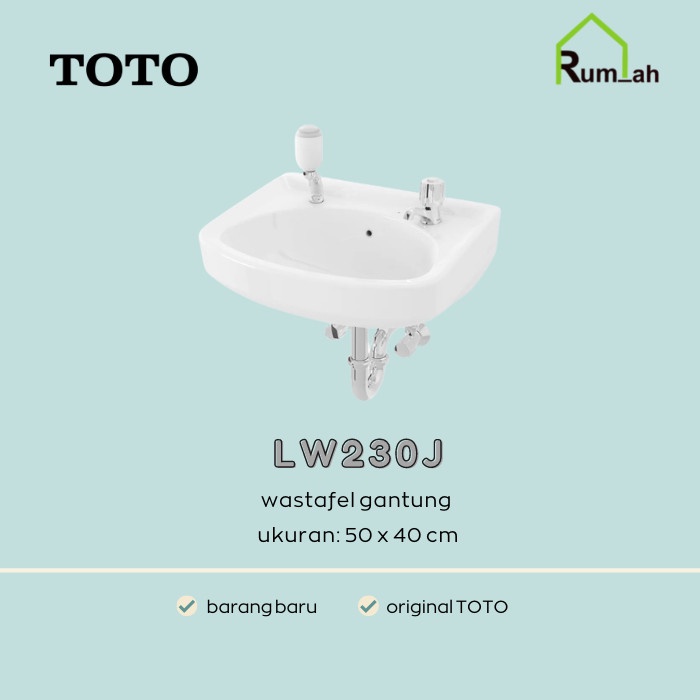 WASTAFEL GANTUNG ORIGINAL TOTO LW230 / WASTAFEL TOTO 230 BODY ONLY