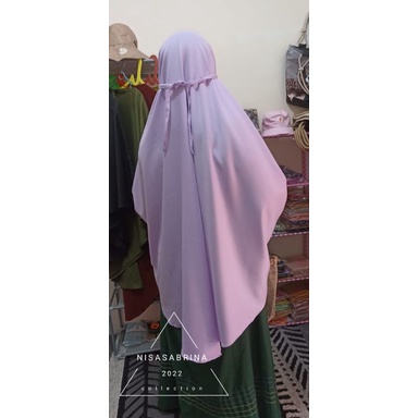 KHIMAR BERGO MARYAM TALI MOSCREPE JUMBO NONPET