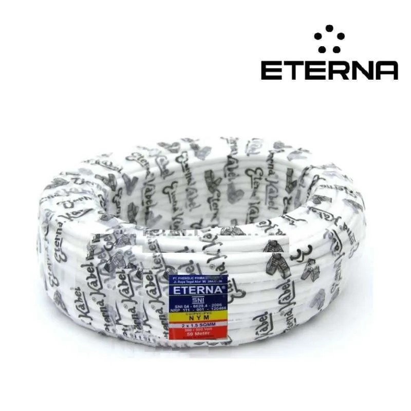 KABEL LISTRIK ETERNA BERBAGAI UKURAN (ROLL/50 METER)