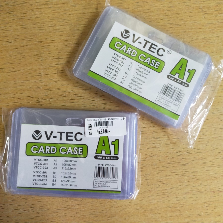 

Card Case Type VT CC 301/A1 (1pack isi 20pcs)