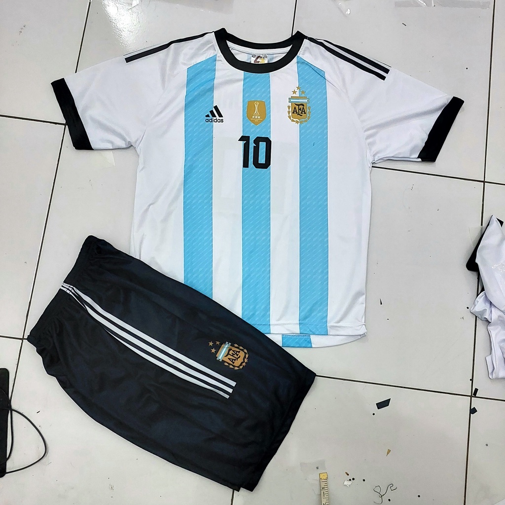 JERSEY ARGENTINA/SETELAN BAJU BOLA MESSI ARGENTINA USIA 2-12THN